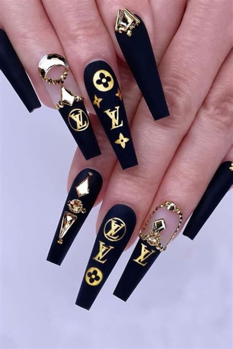 louis vuitton acrylics|Louis Vuitton style nails.